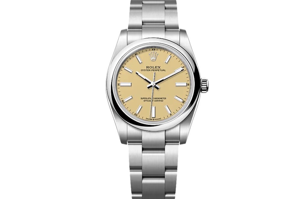 Sell Rolex Oyster Perpetual Beige Dial 124200 in Dubai